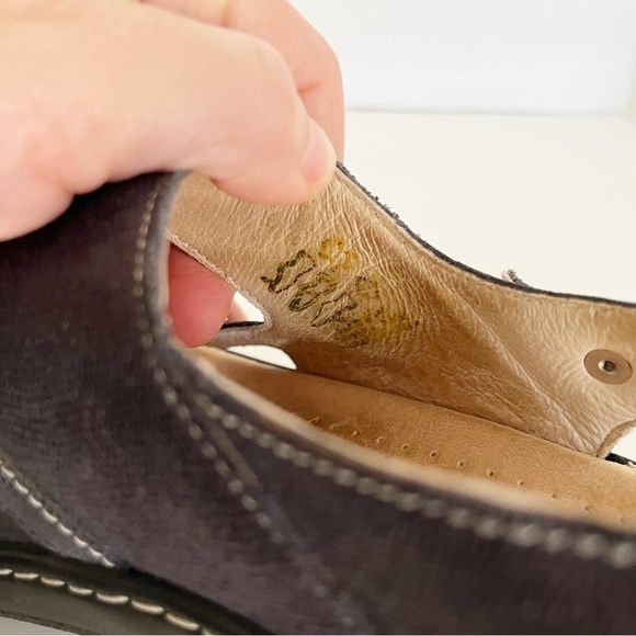 Fidelio Hallux Sandals Women's Size 38 Casual Strappy Slingback Black Leather - Picture 9 of 10